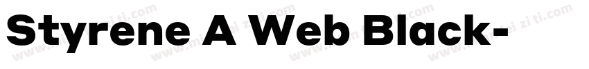 Styrene A Web Black字体转换